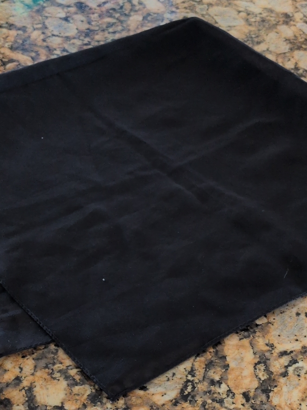 Classic Black Fabric Square